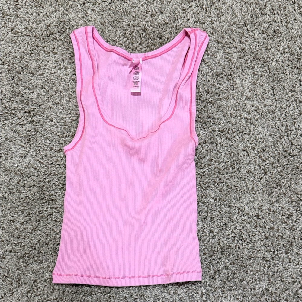 SKIMS Bubblegum Cotton Ribbed Tank